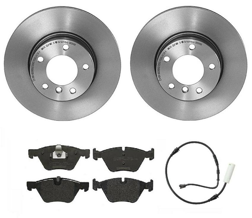 Brembo Brake Pads and Rotors Kit - Front (300mm) (Low-Met)